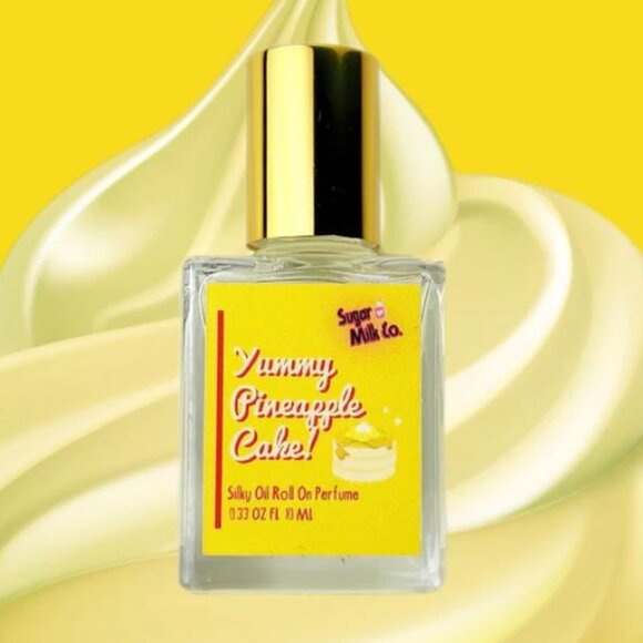 Sugar Milk Co. YUMMY PINEAPPLE CAKE Roll-On GOURMAND Travel Size ROLLERBALL New! - Picture 5 of 5